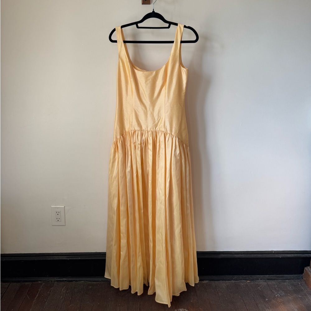 Hutch butter yellow Sleeveless Sundress for Weddings